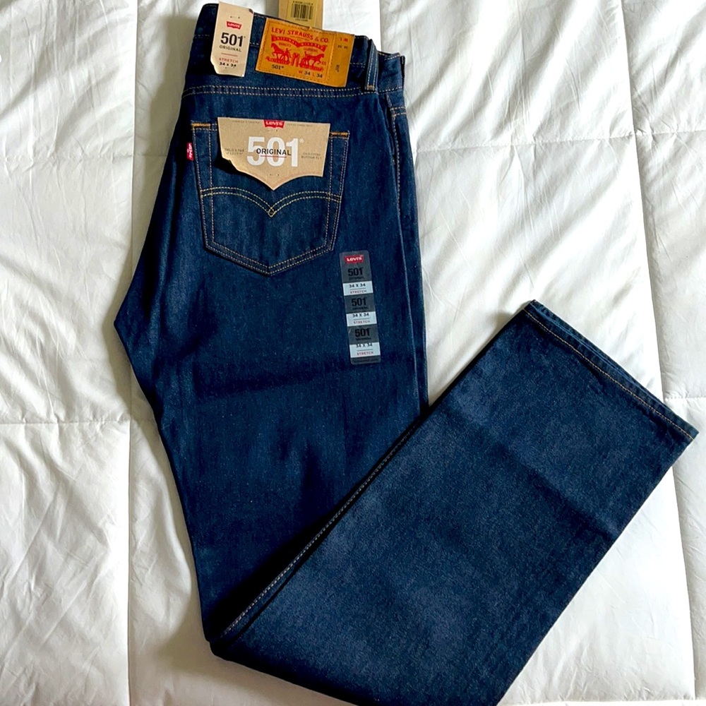 New with tags Blue Levi’s size 34/34 - Picture 2 of 4